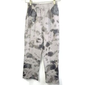 Victoria Secret Pink Tie Dye Premium Fleece Wide Leg Sweatpants Pink XS